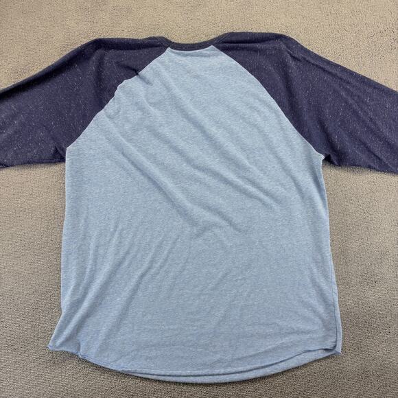 Pink Floyd Shirt Mens XL Blue Raglan Sleeve "Dark Side Of The Moon" Classic Rock - Picture 6 of 7